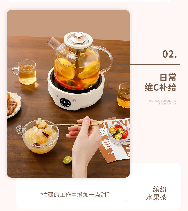 Factory Direct Supply Glass Health Pot Home Multifunctional Office Fully Automatic Mini Tea Maker Gift Boiling Water