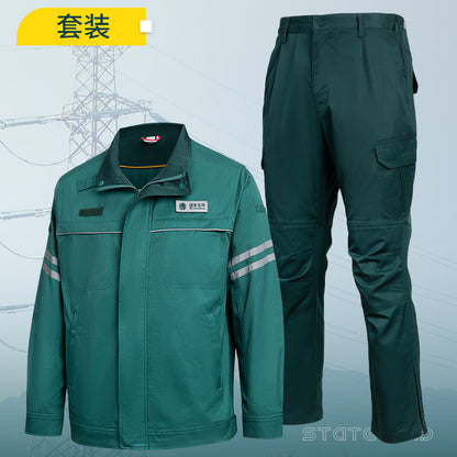 Shandong's New State Grid Work Clothes Suit Anti-Static Power Supply Electrician Men's Labor Protection Clothing Work Clothes