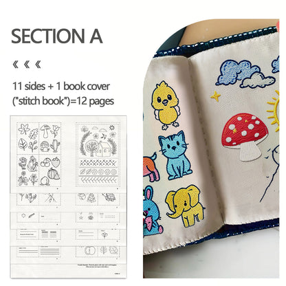 Cross-Border Popular Original Stitchbook Needlework Handmade Embroidery Needlework DIY Embroidery Book Embroidery Material Kit