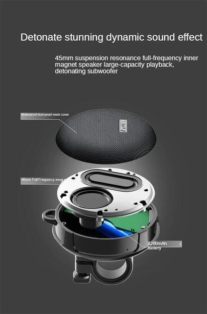 New Inwa Mz-500 Wireless Cycling Bluetooth Speaker Portable Outdoor Tws Stereo Subwoofer Card