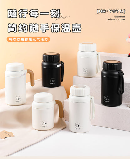 Cross-border Stainless Steel Large Capacity Outdoor Sports Water Cup 316 Tea Water Separation Thermos Cup High Color Value Student Water Cup
