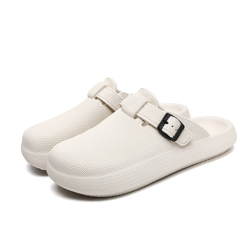 2025 Men's Closed-Toe Sandals Large Size Outdoor Non-Slip Thick-Soled Clogs Women's Half-Slip Couple's Same Style