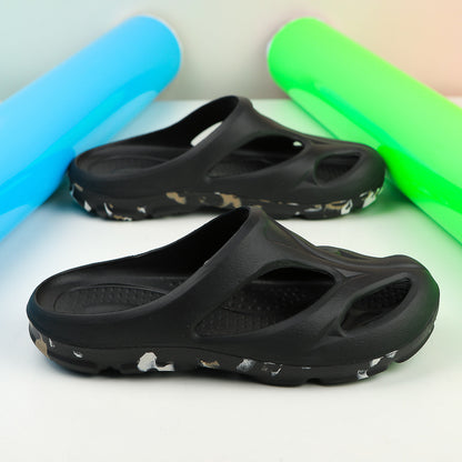Cross-Border Outdoor Thick-Soled Sandals, Hollow Eva Shaped Water Sandals, Non-Slip Clogs, Men's and Women's Beach Sandals, Slippers
