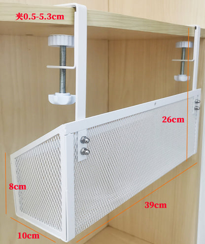 Cross-border desk under cable and wire management tray rack under counter finishing rack row storage rack socket organizer