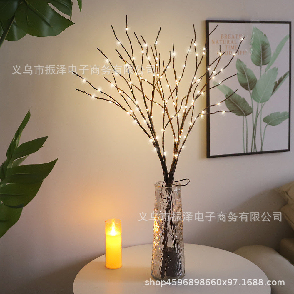 New 50LED branch modeling lamp simulation birch home party atmosphere decoration landscape luminous tree lamp
