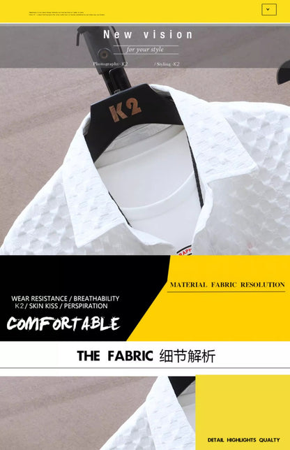 Thin sports leisure two-piece 2024 summer ice silk suit men's ruffian handsome fashion short sleeve shirt shorts set
