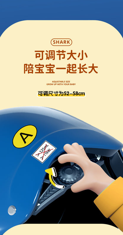New National Standard 3c certified children's helmet boy baby girl electric car Children's helmet Four Seasons Universal half helmet