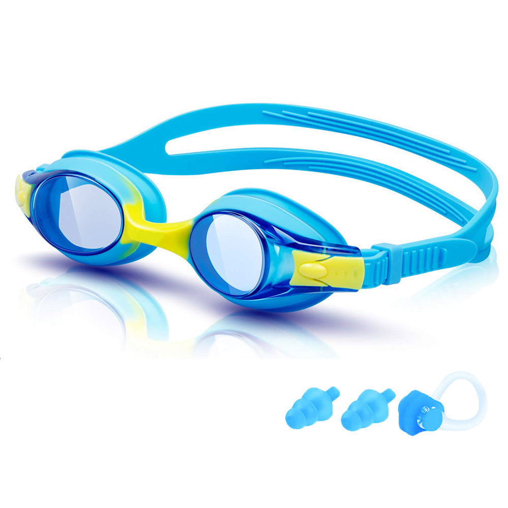 Children's swimming goggles HD waterproof anti-fog swimming glasses silicone swimming goggles cross-border Amazon explosions manufacturers wholesale