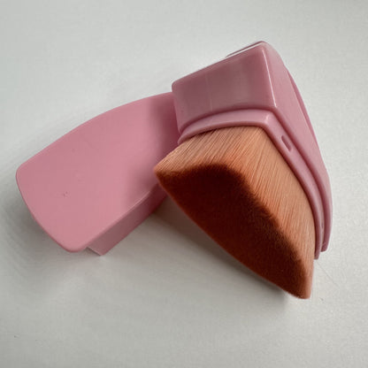 Makeup Brush Dust-Proof Bag, Portable Flat-Head Beauty Tool, Makeup Setting and Cleaning Box, Small Iron, Foundation Brush