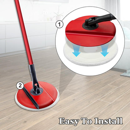 Compatible with Vileda Spin Scrubber Mop Rotating Replacement Mop Cloth Washable Rag Accessories