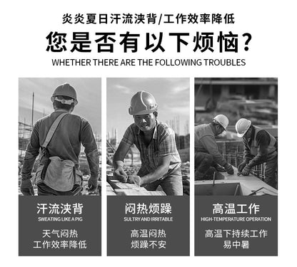 Cross-Border Cooling Air-Conditioning Clothing with Reflective Strips and Fan Cooling Clothing for Men and Women Labor Protection Summer Outdoor Work Clothes
