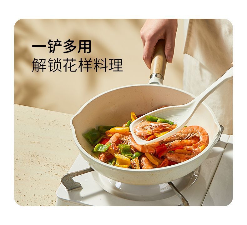 Multi-functional silicone spatula soup spoon kitchen daily food kitchen complementary food tool non-stick pan spatula spoon high temperature resistant kitchenware