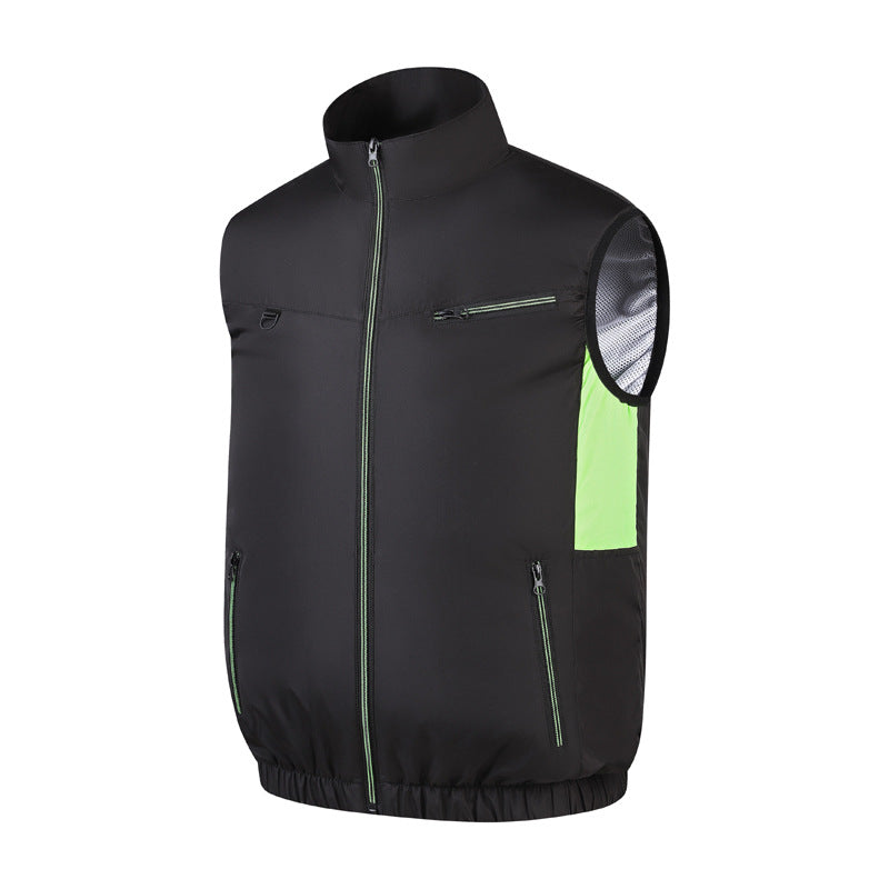 New sleeveless fan clothing air conditioning clothing summer outdoor heatstroke cooling clothes with fan Japan and South Korea cross-border wholesale