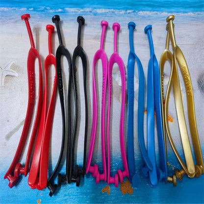 Summer Brazil Flip-flops Strap Replacement Accessories Three-point Slippers Flip-flops Flip-flops Replacement New Rubber Shoelaces for Men and Women