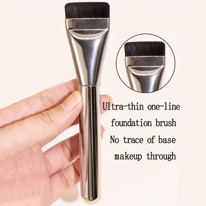 New single-piece one-line blade foundation brush flat thin flat head brush seamless no powder beauty tools in stock wholesale
