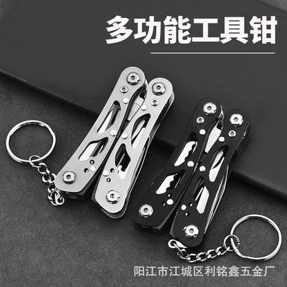 Stainless steel multi-function tool pliers mini folding portable outdoor travel tool pliers combination knife multi-purpose