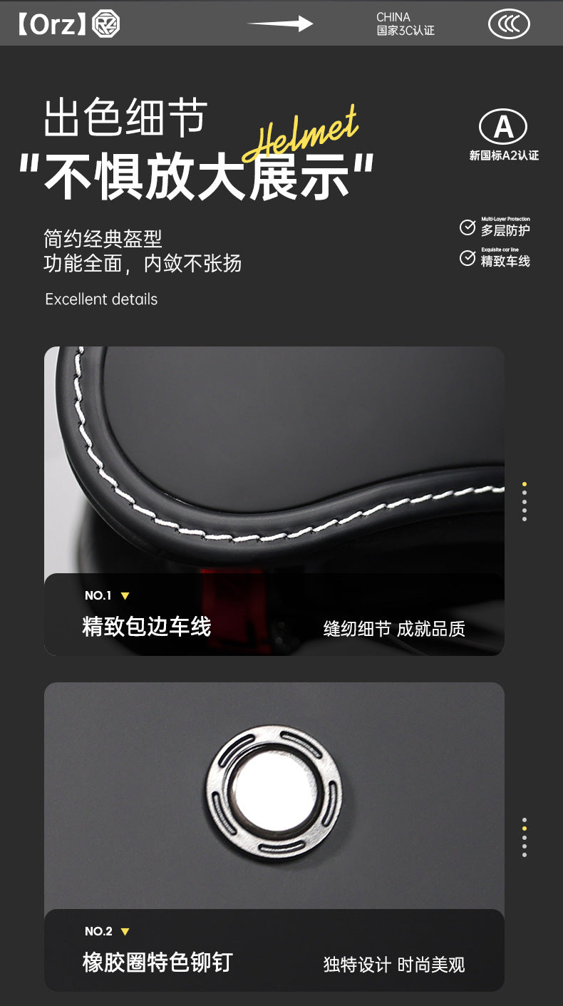 Orz Retro Helmet for Men and Women 3C Certified Motorcycle Half Helmet for Girls Winter Universal Four-Season Electric Motorcycle