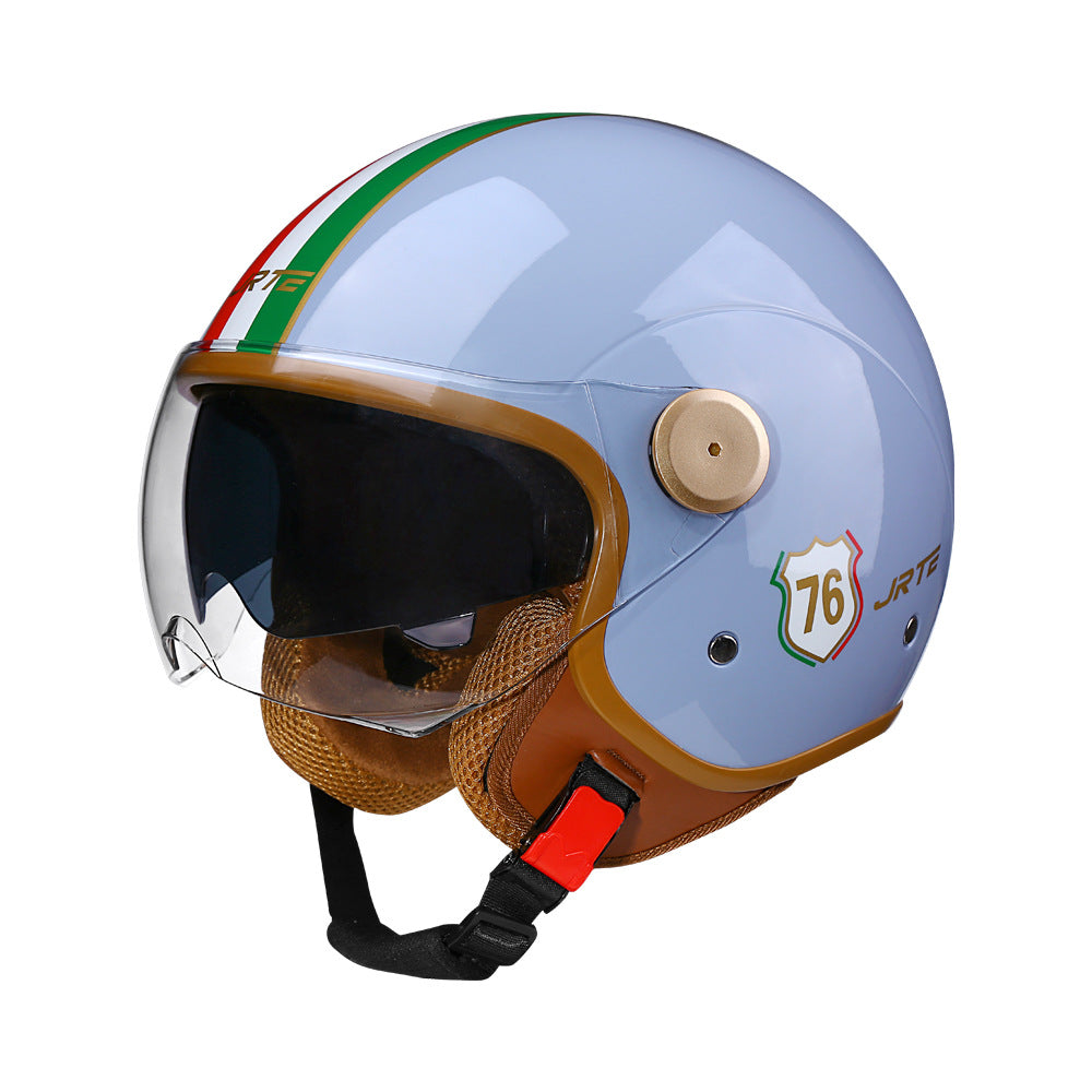 3c certified motorcycle helmet electric car helmet Harley universal battery car Four Seasons universal personality half helmet