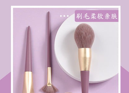 Cangzhou Little Purple Potato Makeup Brush Set Loose Powder Brush Eyeshadow Brush Foundation Brush Portable Beauty Brush Makeup Tools