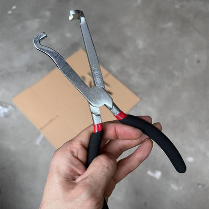 Red and black elbow 60 degree power-off pliers bolt pliers multi-purpose pliers car oil pipe separation harness pliers cross-border pliers