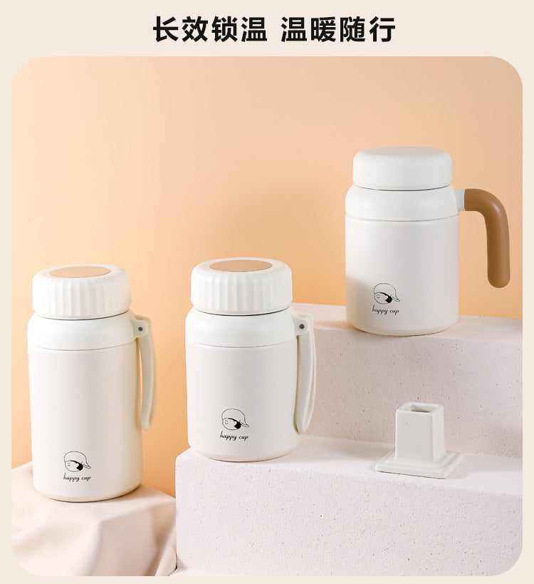 Cross-border Stainless Steel Large Capacity Outdoor Sports Water Cup 316 Tea Water Separation Thermos Cup High Color Value Student Water Cup