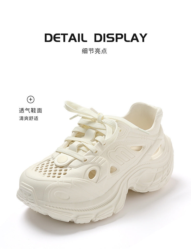 Thick-Soled Clogs for Women, Summer Sports and Leisure 2025 New Internet Celebrity Fashion Non-Slip Toe-Cap Sandals