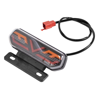 Factory wholesale electric car motorcycle tail light assembly 12V with bracket LED horse racing three-in-one driving tail light