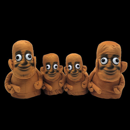 Funny Ai Shanhaijing Doll Shark Wooden Stick Man Doll Creative Cross-Border Spoof Plush Slippers