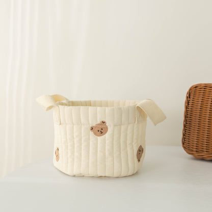 Ins Storage Basket Baby Diaper Clothes Toy Fixing Bag Bedding Storage Multi-use Storage Bag