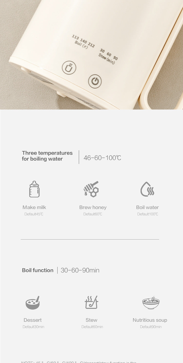 Portable Boiling Cup for Tea Mini Timing Electric Stew Kettle Electric Stew Health Cup Stew and Boiling Integrated Automatic Electric Boiling Cup