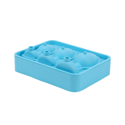Creative Silicone Ice Tray Mold Party Whiskey Spoof Shape Mold Household Food Grade Ice Film with Funnel