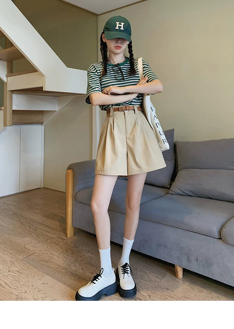 2023 New Salt Sweet Wear Age Reducing College Style Lively Slimming Slight Fat Sister Two-piece Suit Summer