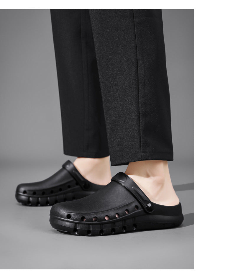 Wholesale Chef Shoes, Non-Slip Kitchen Shoes, Work Shoes, Oil-Proof, Waterproof, Wear-Resistant Safety Shoes, Protective Shoes, Toe-Toe Labor Protection Shoes