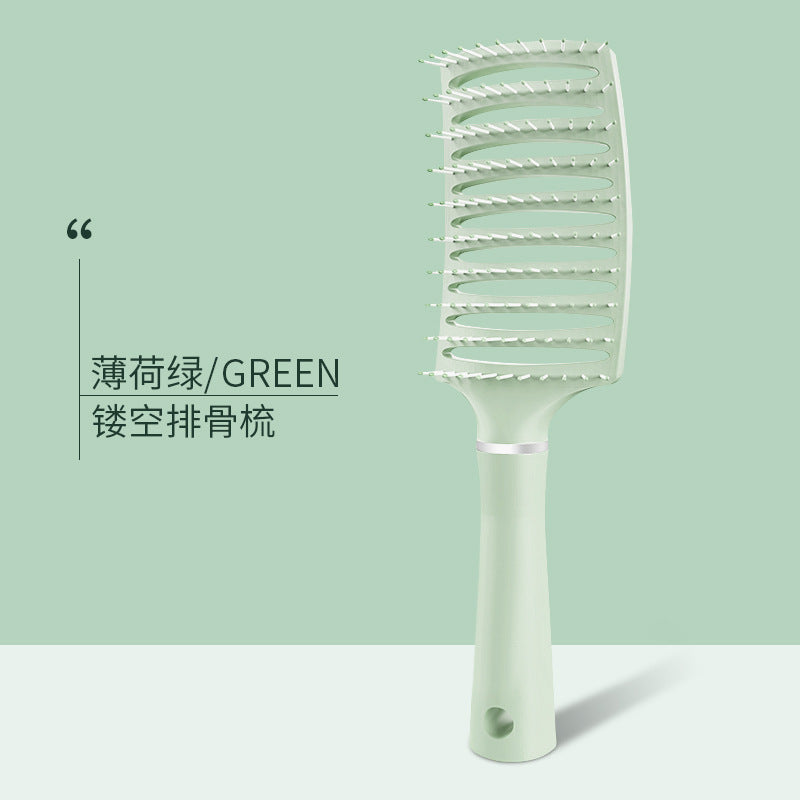 Comb Women's Household Portable Straight Hair Comb Airbag Comb Men's Curly Hair Massage Meridian Fluffy Hollow Cleaning