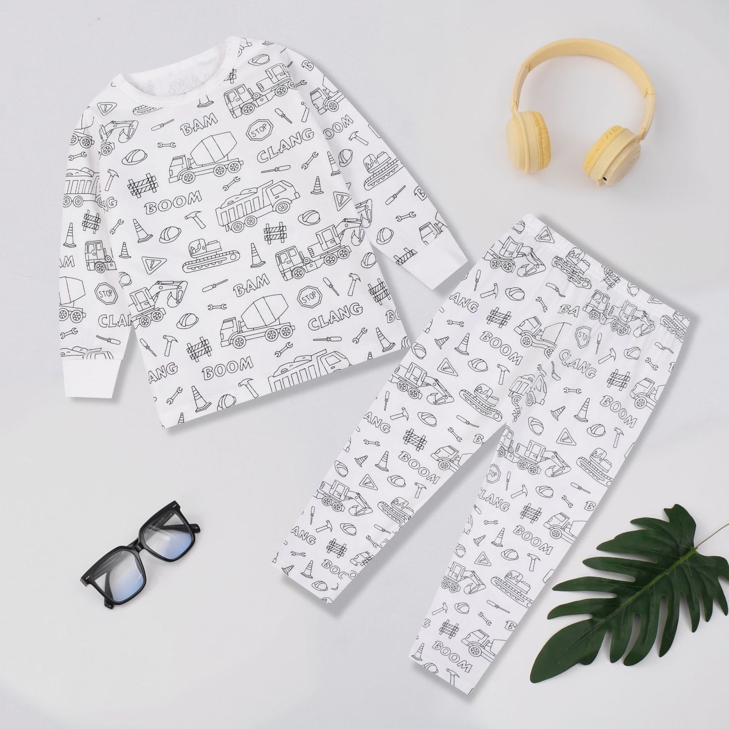 Foreign Trade Independent Stand Pull-Up Cotton Girls Sketch Coloring Comfortable Kidsren's Set Fun DIY Hand-Painted Class a Graffiti