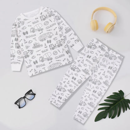Foreign Trade Independent Stand Pull-Up Cotton Girls Sketch Coloring Comfortable Kidsren's Set Fun DIY Hand-Painted Class a Graffiti