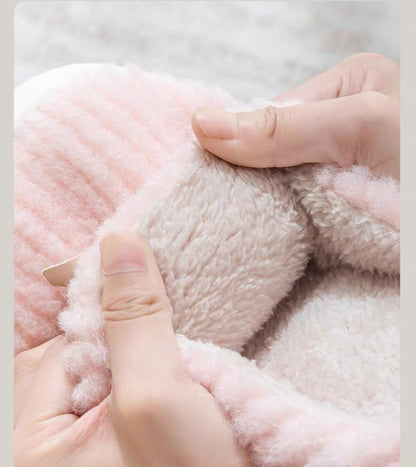 Cotton Slippers for Women in Autumn and Winter Home Non-Slip Thick-Soled Plush Indoor Home Slippers for Couples Plus Plush Slippers