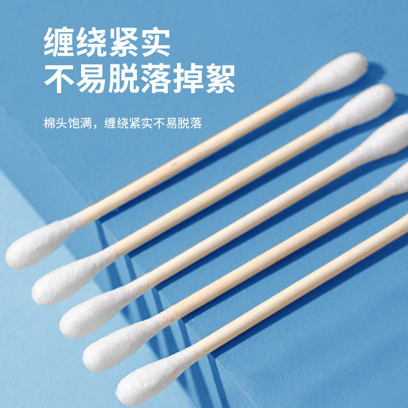 Double-Ended Bagged Cotton Swabs for Ear Picking, Ear Picking Cotton Swabs for Makeup Removal, Makeup and Beauty Cleaning, Free Shipping