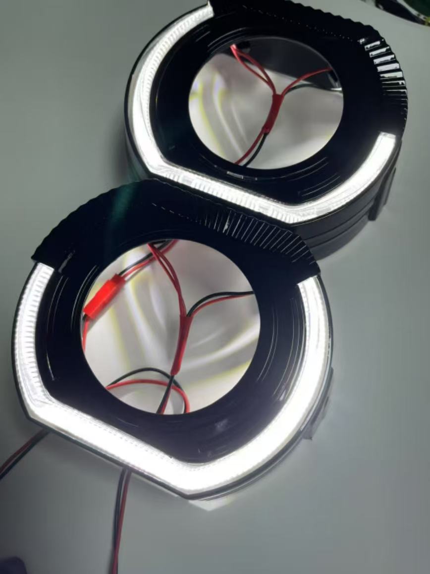 3.0 inch 2.5 inch lens decorative cover square angel eye integrated cover sports LED aperture hood