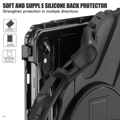 Applicable to Samsung Tab S9 FE/A9PLUS pirate king drop-resistant strap bracket protective cover