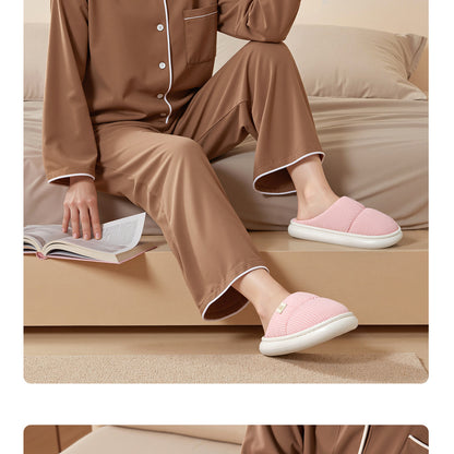 Waterproof Cotton Slippers for Men, Home Use, Autumn and Winter 2026 New Model, Indoor Home Warm Thick-Soled Warm Cotton Slippers for Men