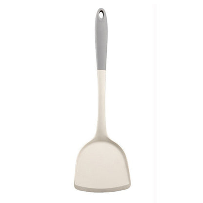 Wholesale gray two-color silicone spatula spoon household high temperature resistant non-stick pan cooking spatula soup spoon fishing fence kitchen suit