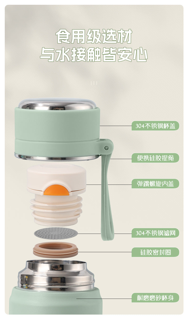 Stainless Steel Mini Thermos Cup Wholesale High-Value Vacuum Bullet-Shaped Portable Pocket Thermos Water Bottle Custom-Made