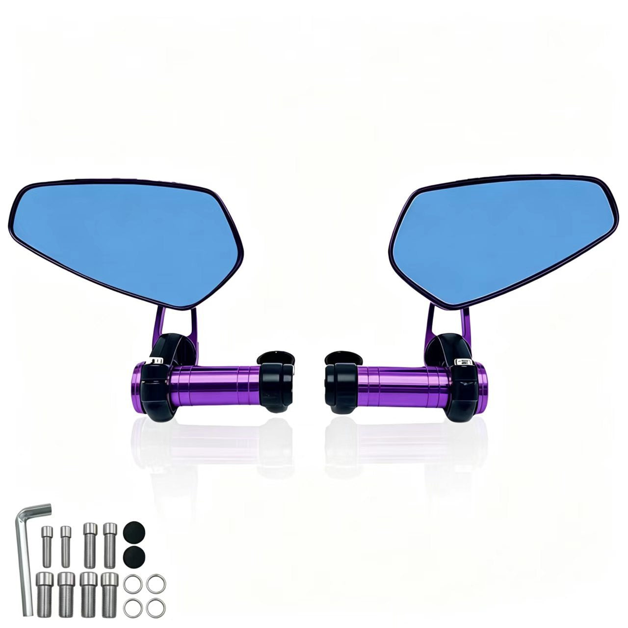 Motorcycle Off-Road Vehicle Modified Universal Folding Mirror Mount Reflective Mirror Cnc Aluminum Alloy Rearview Mirror