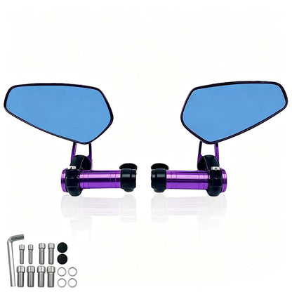 Motorcycle Off-Road Vehicle Modified Universal Folding Mirror Mount Reflective Mirror Cnc Aluminum Alloy Rearview Mirror