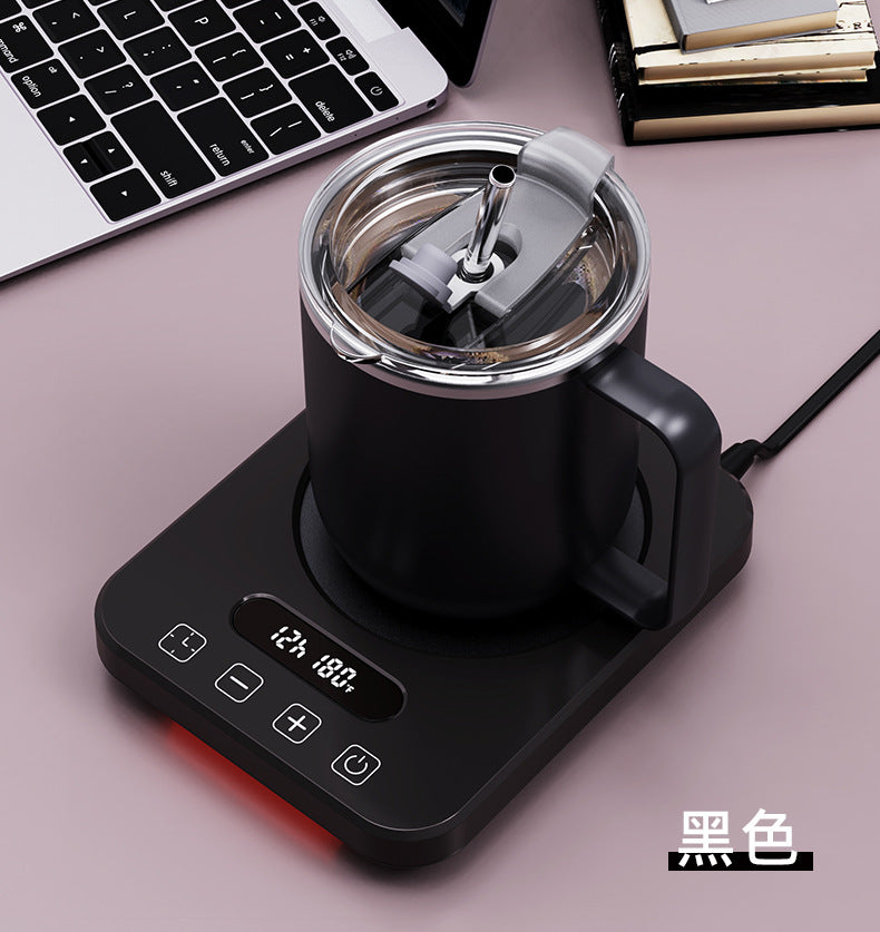 New 80-Degree Constant Temperature Coaster with Adjustable Temperature and Timed Insulation for Coffee Cups, Hot Milk Heating Coaster Base, Cup Warmer