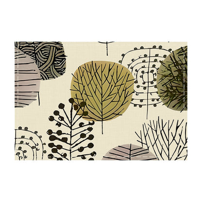 Amazon's Best-Selling Geometric Flower-Shaped Placemat New Holiday Linen Table Mat Home Kitchen Table Decoration Insulation Mat