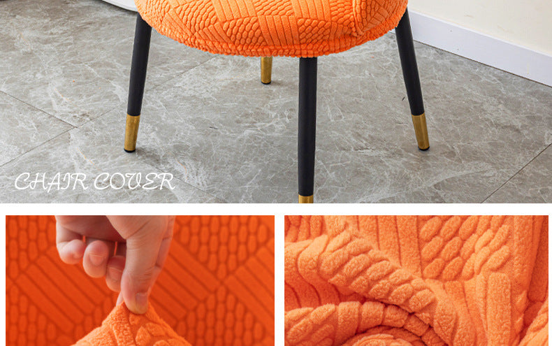 Curved chair cover dressing table dressing table office coffee shop conference semicircle chair cover chopsticks cover cover cloth