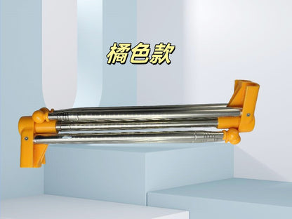 Portable Telescopic Folding Drying Rack Stainless Steel Telescopic Folding Hanger Household Bold Travel Clothes Bar