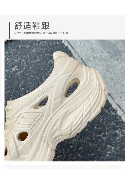 New Style Eva Thickened 5cm Height-Increasing Soft Sole Comfortable Versatile Dad Shoes Outdoor Closed-Toe Sandals for Couples